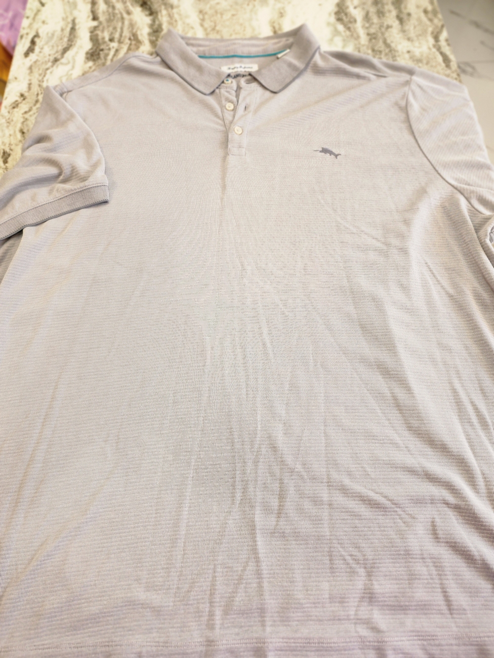 Tommy Bahama Light Lavender Striped Polo Shirt